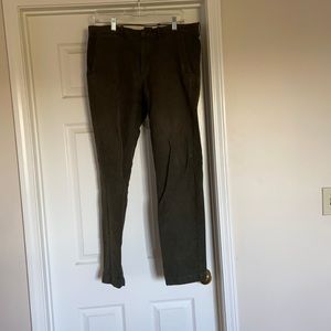 J CREW olive green wool pants